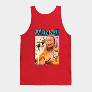 Joni Mitchell  portrait quotes art 90s style retro vintage 80s Tank Top